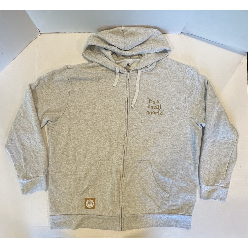 Disney Parks It's A Small World Full Zip Up Hoodie Size XL